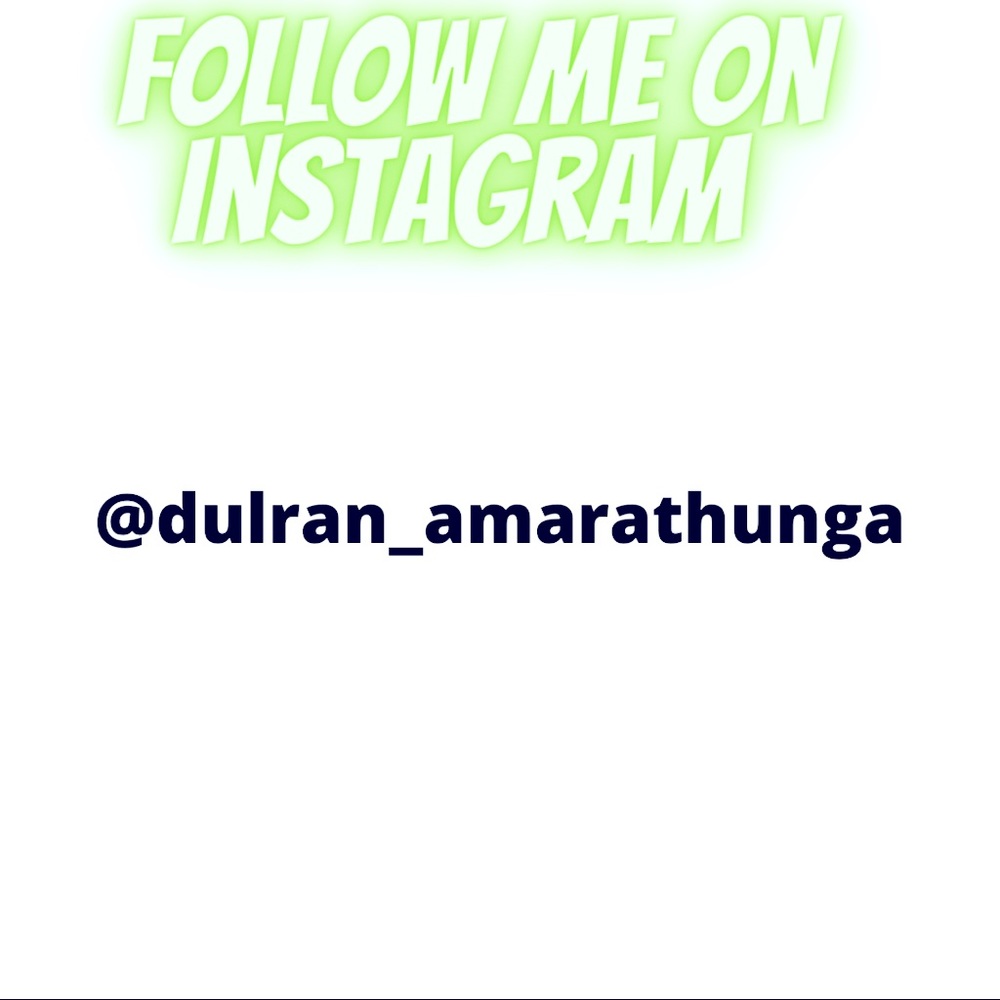 Follow me on Instagram